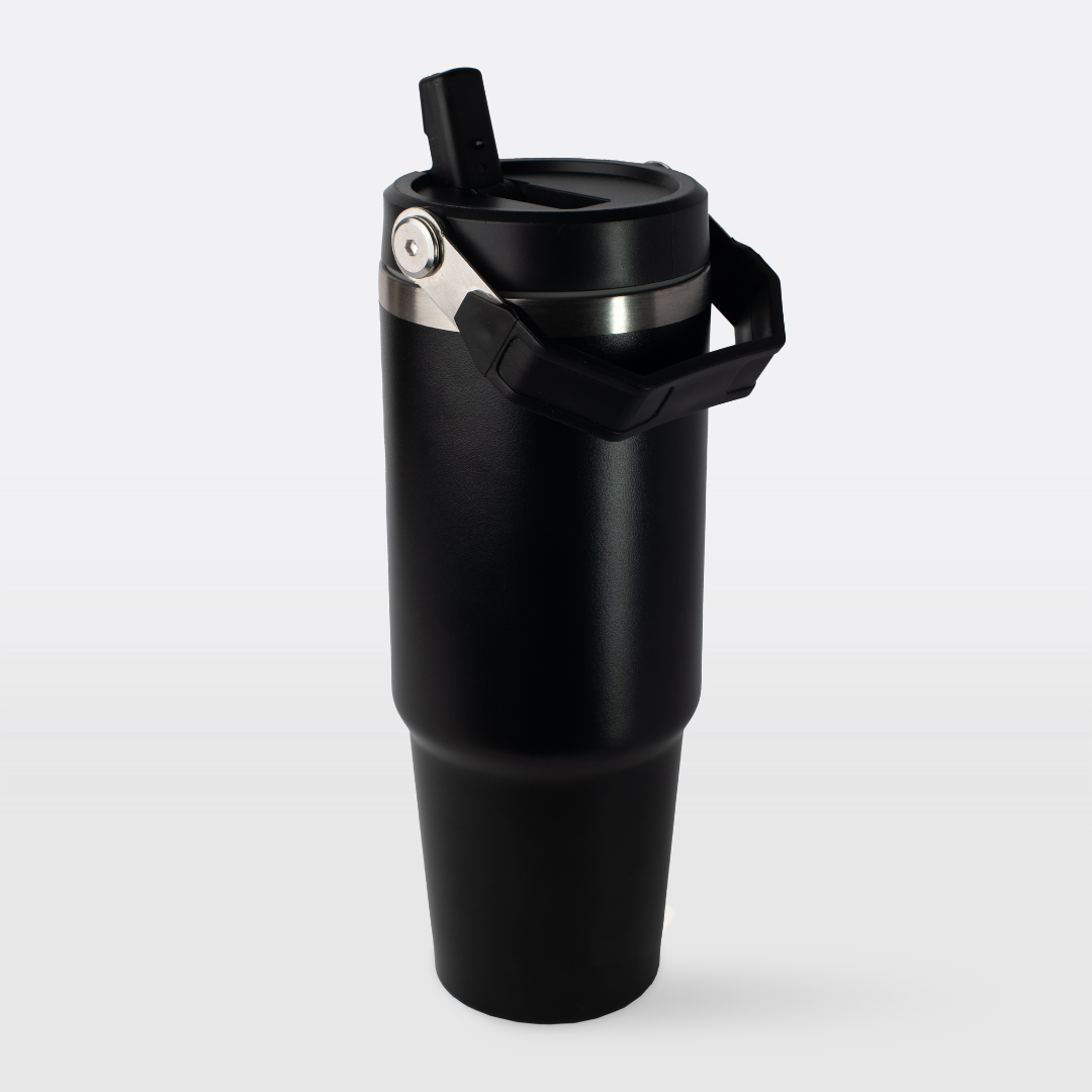 MyBlend® stålflaske med flip-sugerør