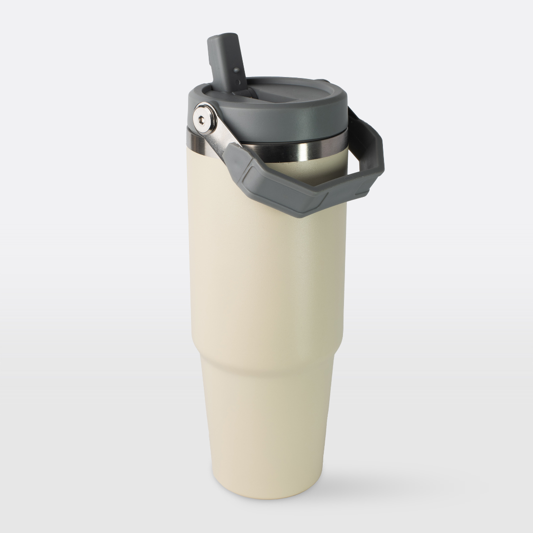 MyBlend® stålflaske med flip-sugerør