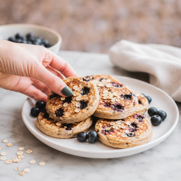 Blueberry Oat Pancakes